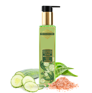 Cucumber, Aloe vera, and pink Himalayan salt face cleanser by The Paradise Tree
